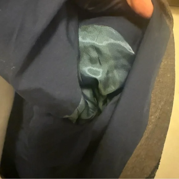 BCBGMaxAzria Olive Green Blazer with Midnight Accents - Picture 6 of 8